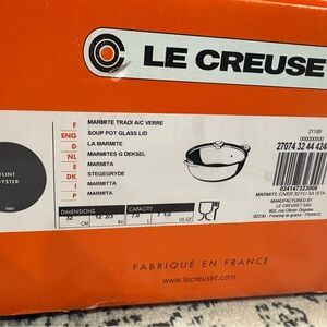 Le Creuset Soup Pot with Glass Lid